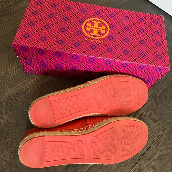 Tory Burch Coral Daley Leather Espadrilles Flats - Picture 5 of 8